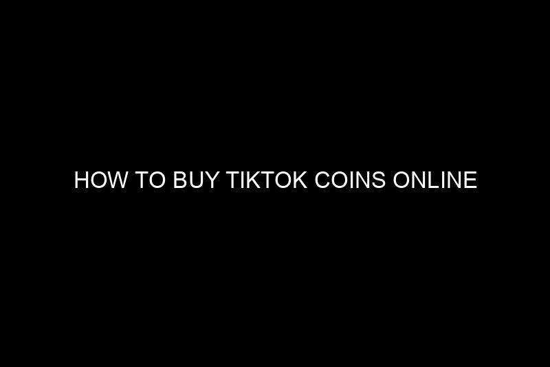 How to buy tiktok coins online